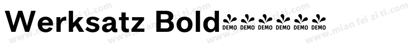 Werksatz Bold字体转换